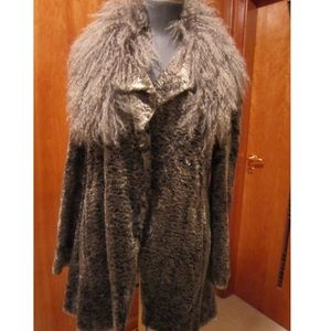 Lush vintage Karen Millen coat size S / chocolate brown